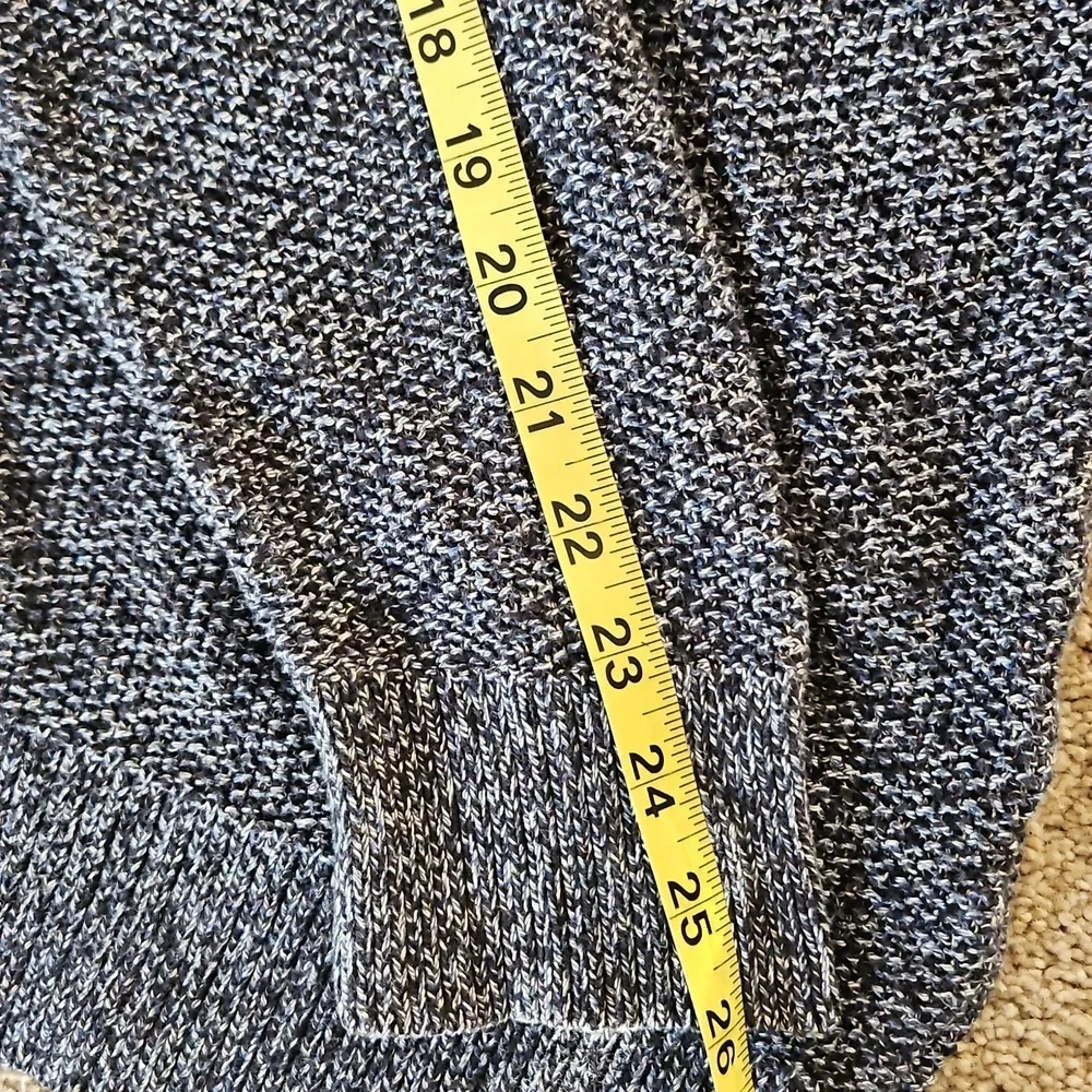 American Eagle Prep Fit 100% Cotton Sweater Navy And White Lg EUC Mens / Unisex